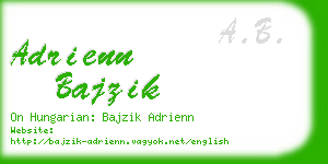 adrienn bajzik business card